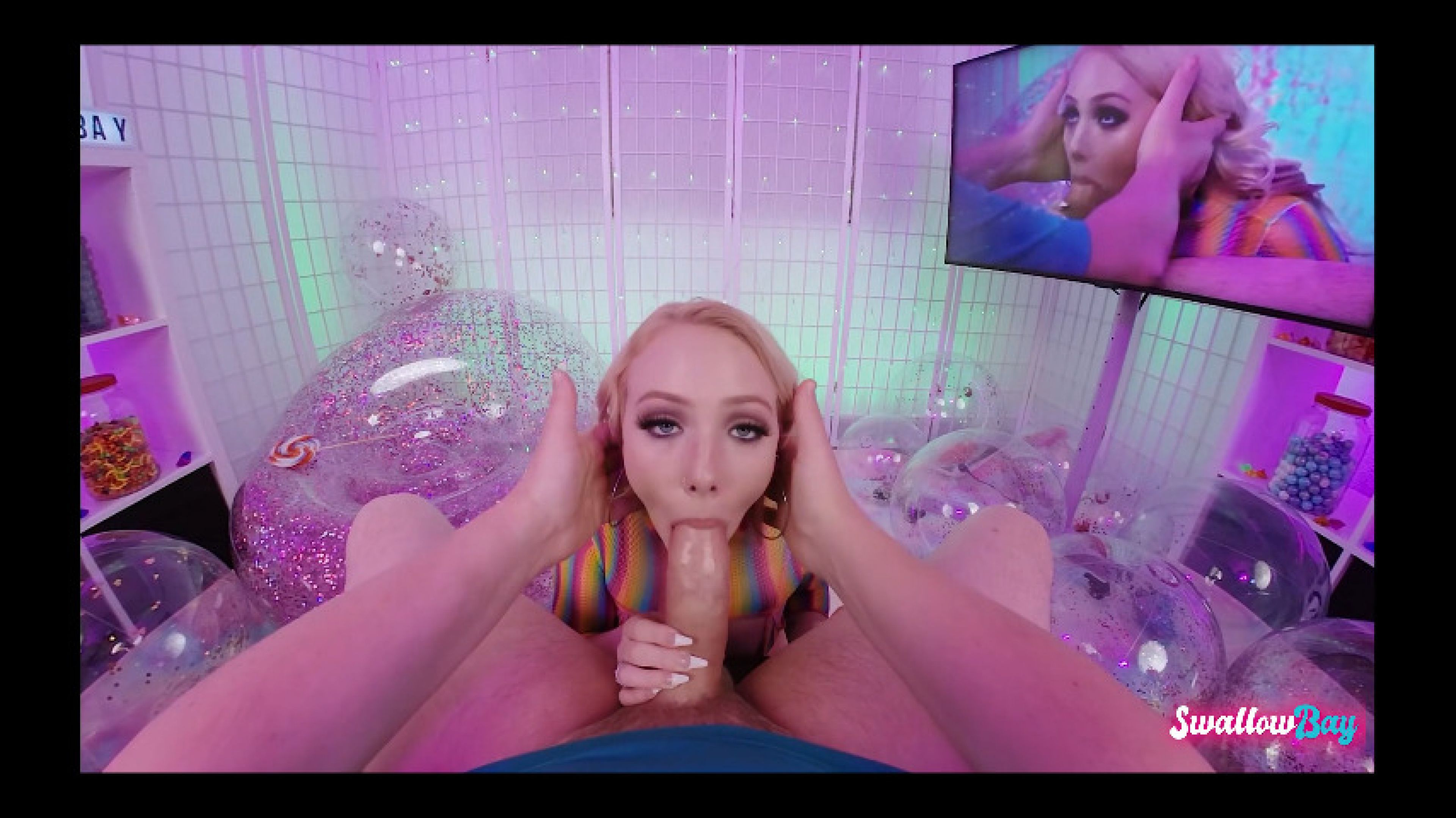 Dixie Lynn deepthroat POV session with big dick