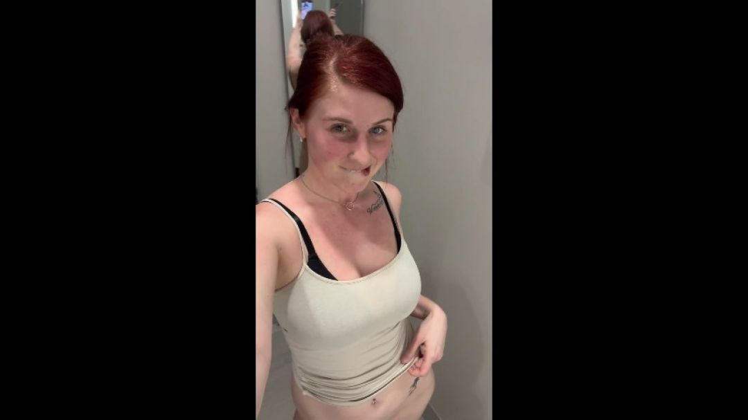 Public Changing Room Dildo Play