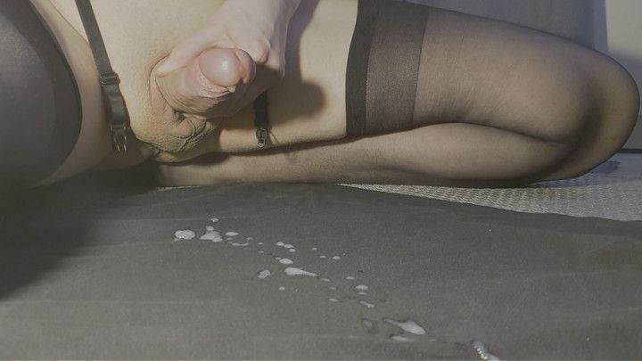 Stroking After Shower &amp; Huge Cumshot