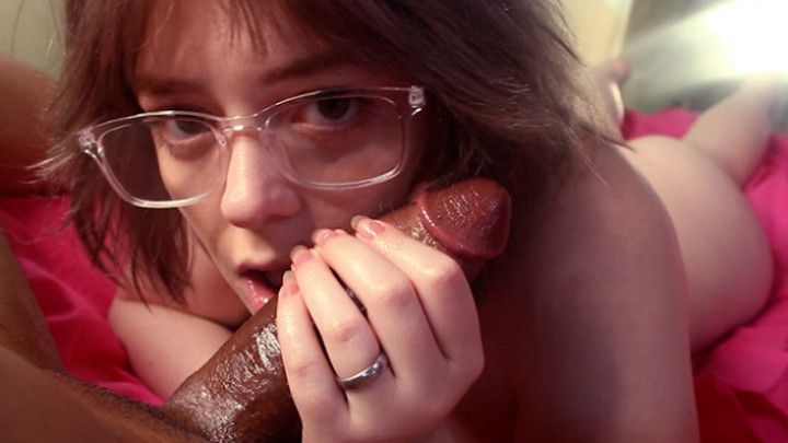 Annie Worships Black Cock