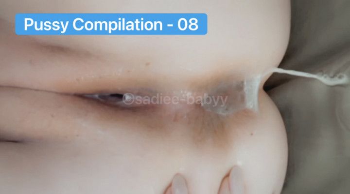 Pussy play compilation #8 orgasm contractions, so much grool
