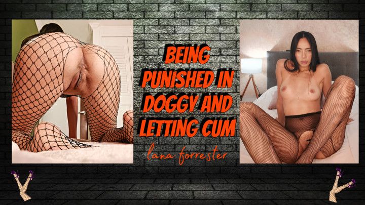 Latina getting punished in doggy