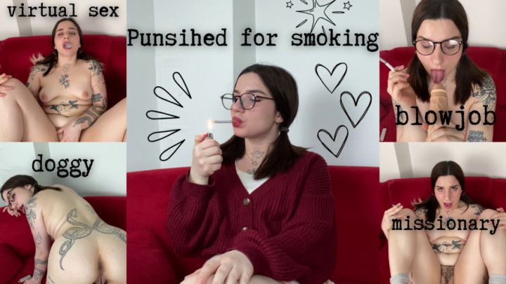 Step-Daddy Taught Me a Lesson. Punished For Smoking