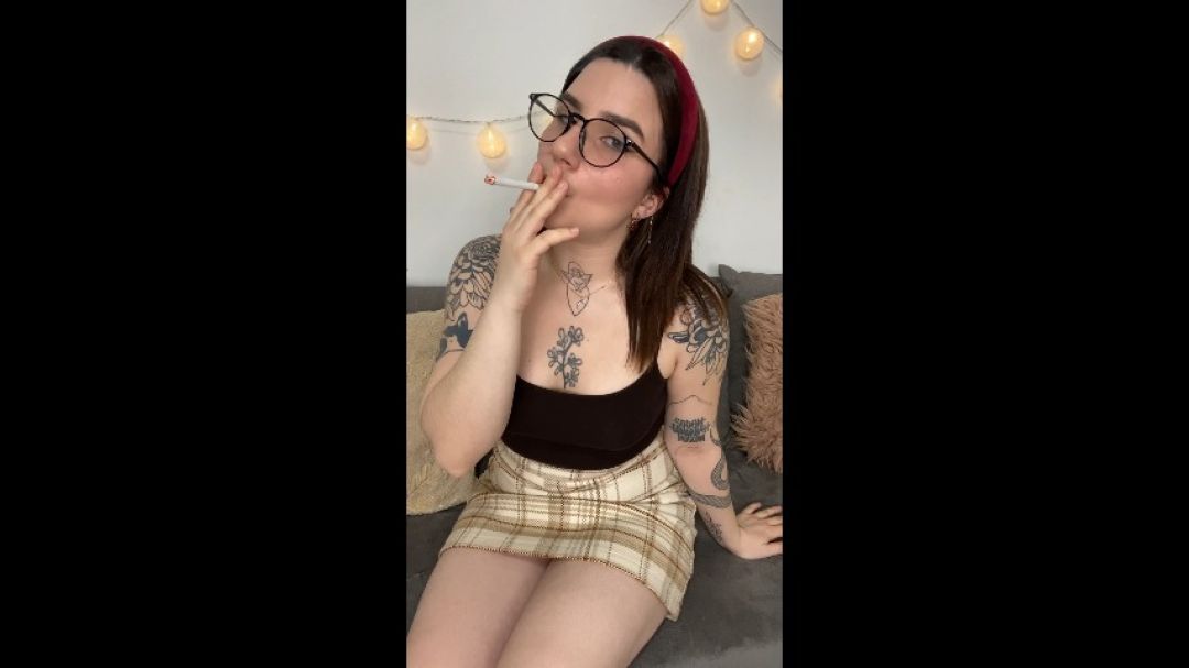 Smoking Tattooed Nerd