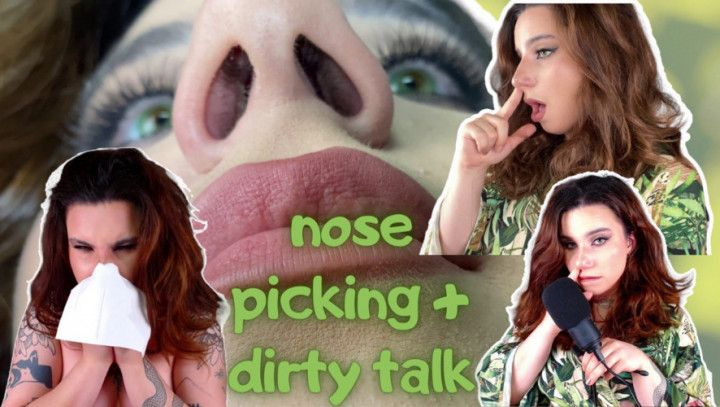 NOSE FETISH + NOSE PICKING + DIRTY TALK