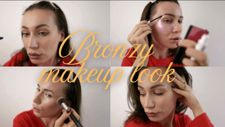 Bronzy makeup look