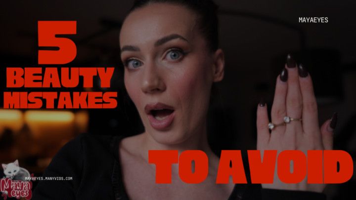 5 MAKEUP MISTAKES TO AVOID