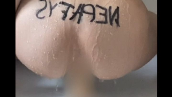 Beautiful Tgirl play with her dildo