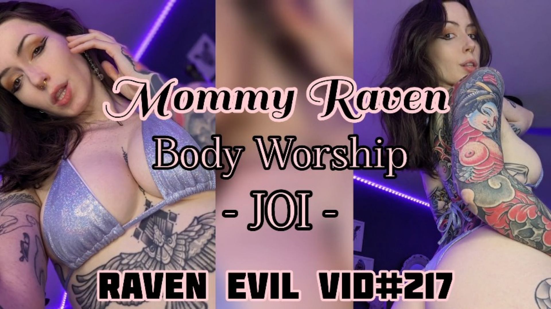 Step-Mommy Raven Body Worship JOI