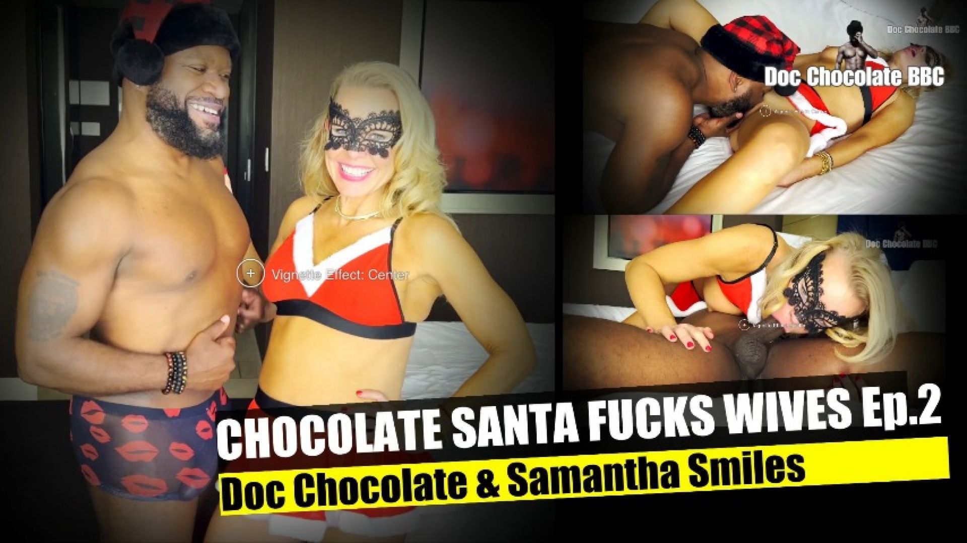 Chocolate Santa BBC fucks Samantha