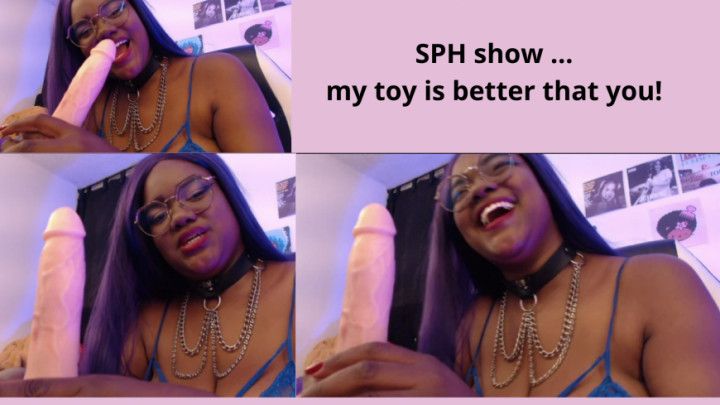 Ebony gives a sph to a white men