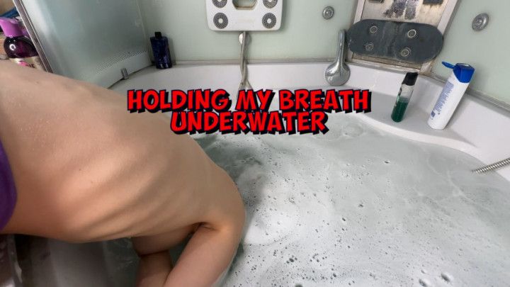 I started to enjoy holding my breath underwater
