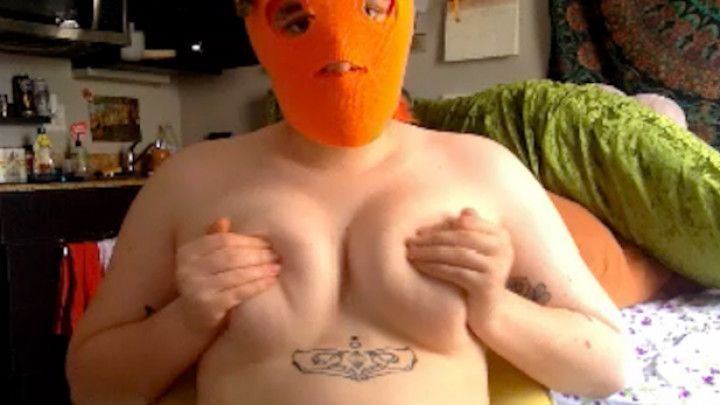 Masked Cutie Shows Off Their Tits