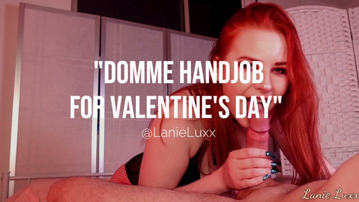 POV redhead domme teases you with a handjob blowjob