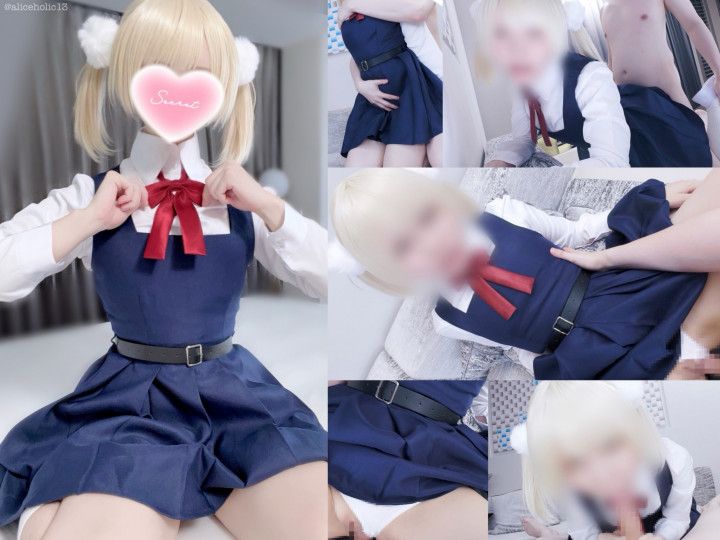 Mesugaki Vtuber Cosplaying Hookup in a SchoolUniform Outfit