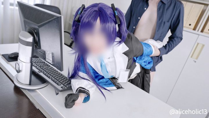 Japanese Blue Archive Cosplayer Hentai Creampie video