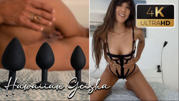 Asshole Training With Different Butt Plugs