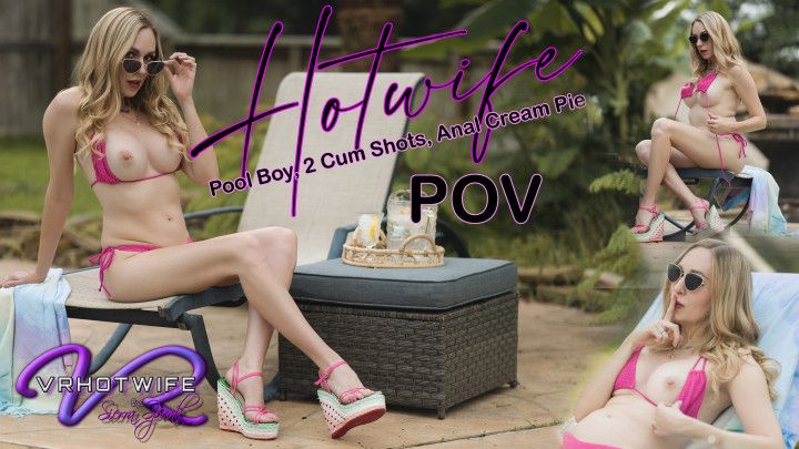 Anal creampie with the Poolboy POV