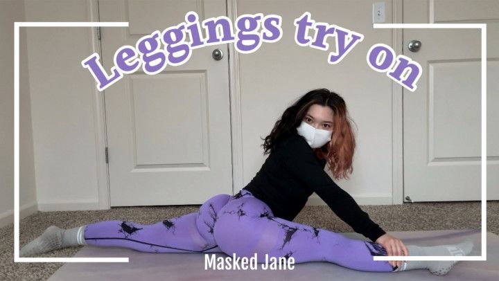 Purple leggings try on | 4 11 half Asian