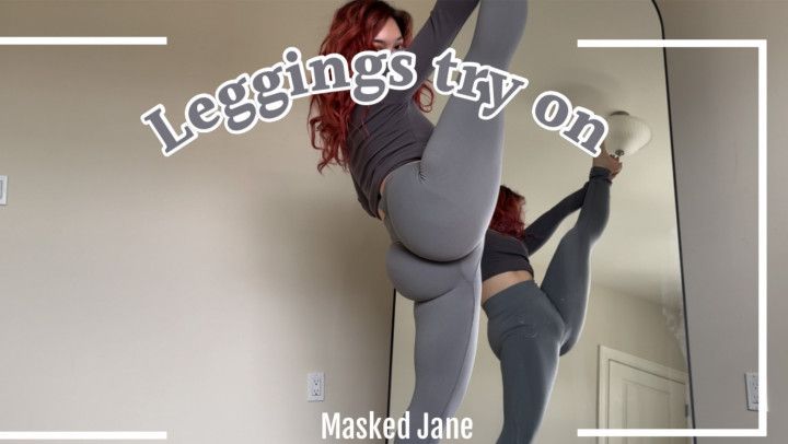 Grey leggings try on | 4 11 half Asian