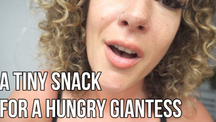 A Tiny Snack for a Hungry Giantess
