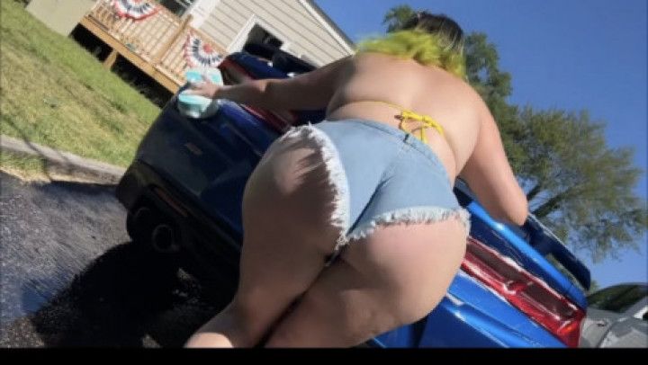 Hot wife car wash