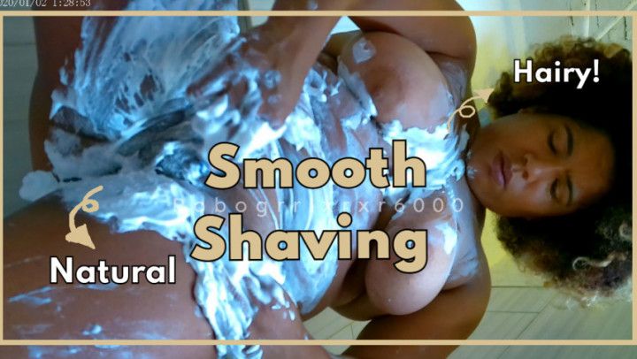 Hairy Hippie w/ Big Tits Shaves Body