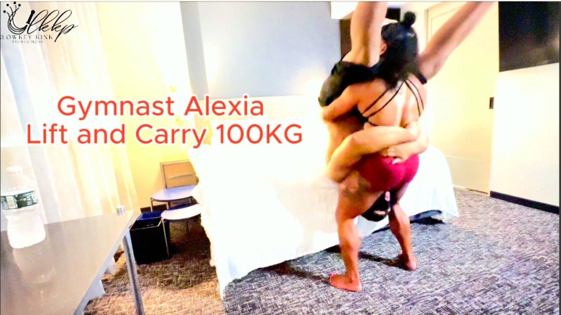 Gymnast Alexia Lift and Carry 220lbs 100kg