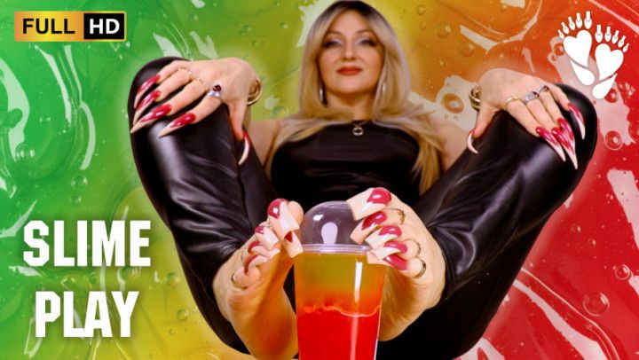 Slime Play ASMR | Hands &amp; Feet