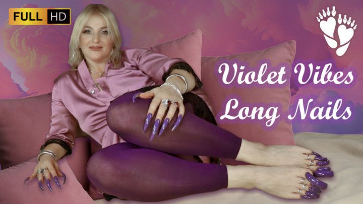 Violet Vibes - Long Nails
