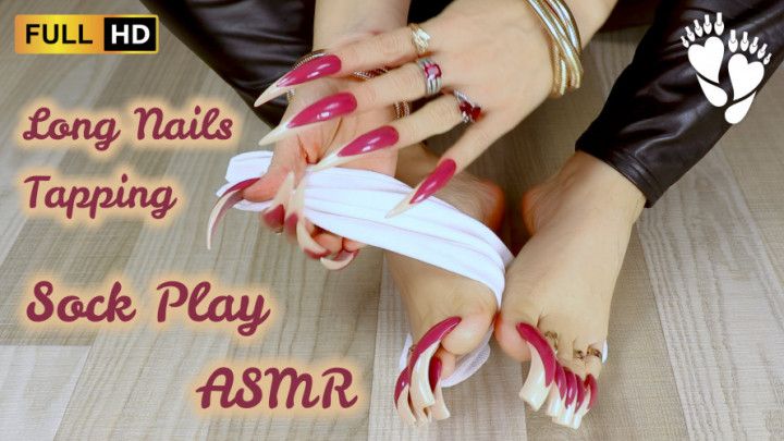 Long Nails Tapping & Sock Play ASMR