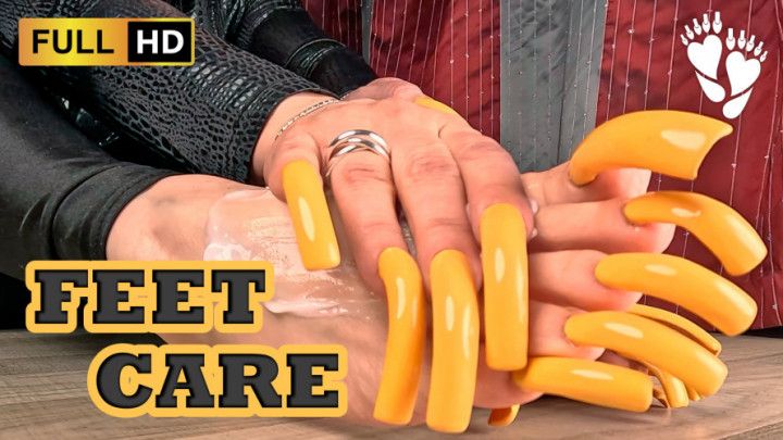 ASMR soles massage with long nails