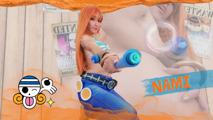 Nami playing with dildo