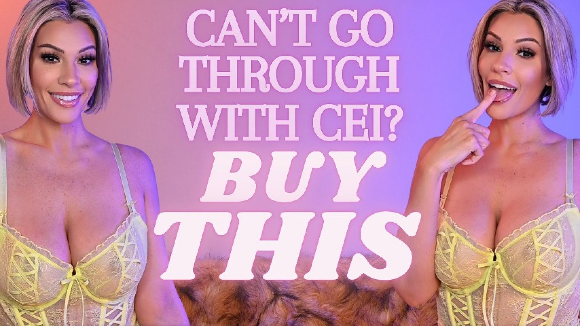 Can't Go Through with CEI? BUY THIS
