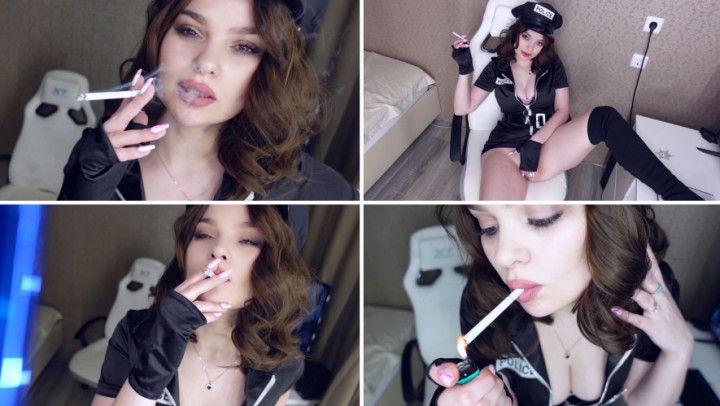 SMOKING BAD COP | WET PUSSY PLAY