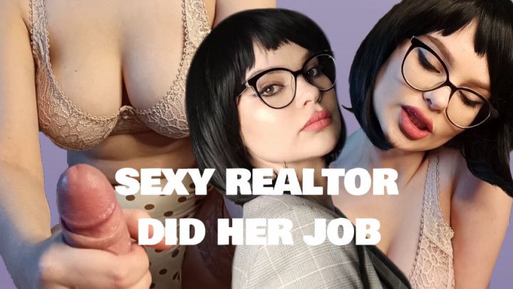 POV HANDJOB TILL CUM | STRIPTEASE | REALTOR ROLEPLAY