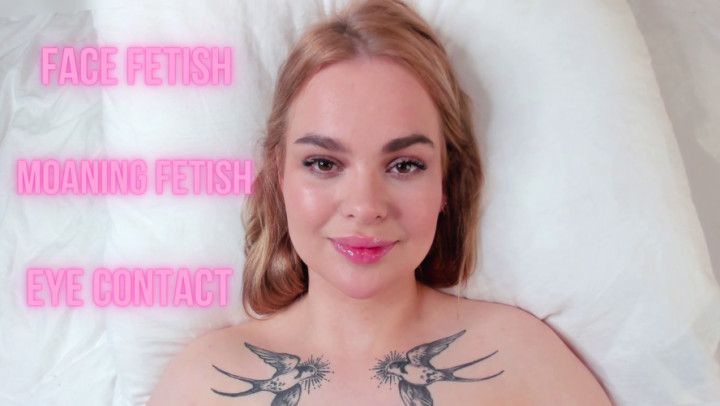 4K FACE FETISH | EYE CONTACT &amp; TONGUE TEASE