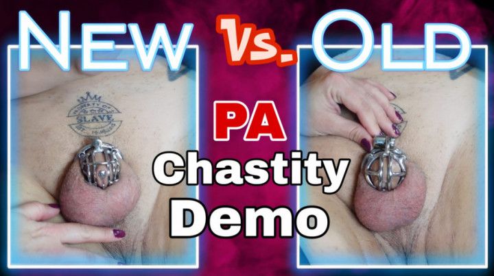 New Chastity Cage Demo vs Old - Prince Albert Permanent