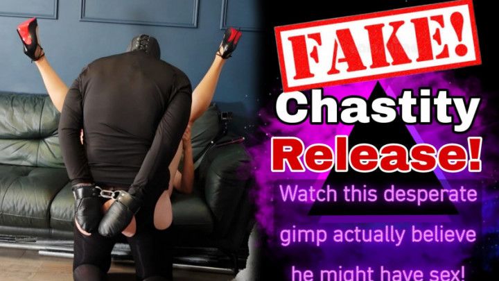 Femdom Chastity - Fake Release! Tease and Denial