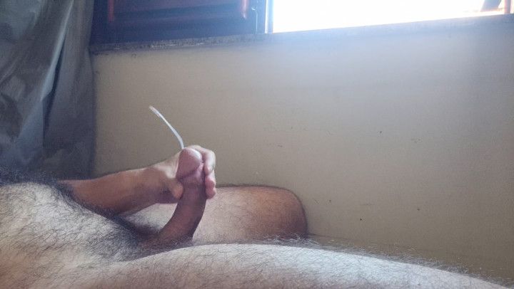 A daily relaxing cumshot at afternoon