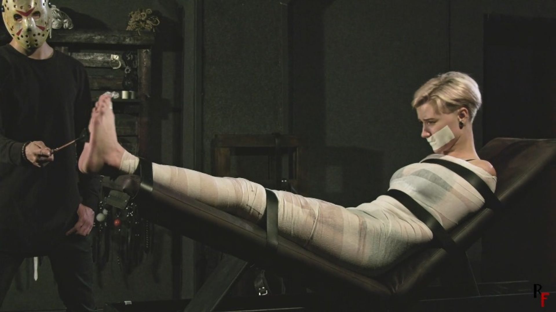 Bastinado and foot torment for Astrid