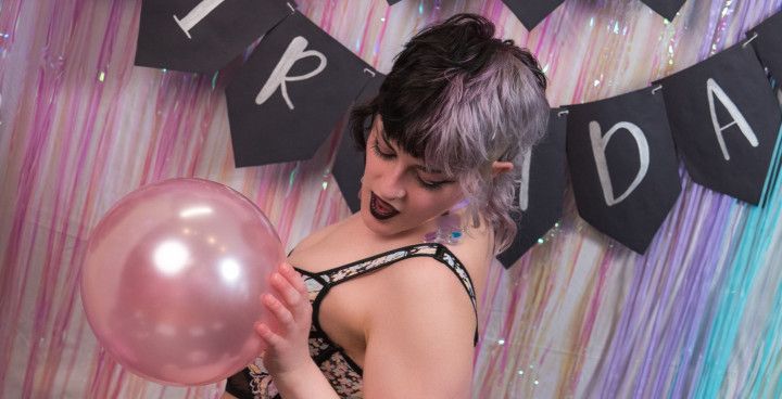 Claire's Birthday Balloon Blow Out