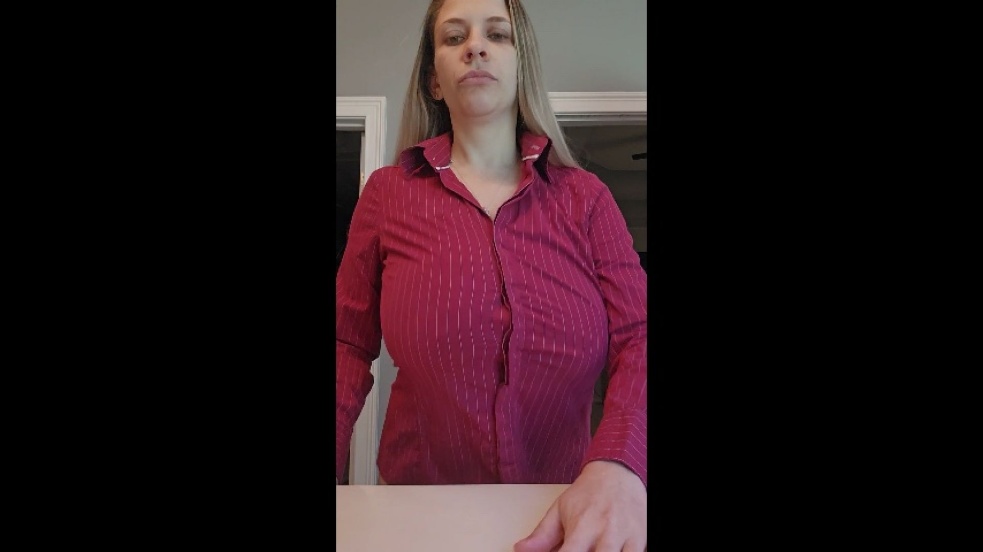 Cleaning my counter so I can flop my tits onto it