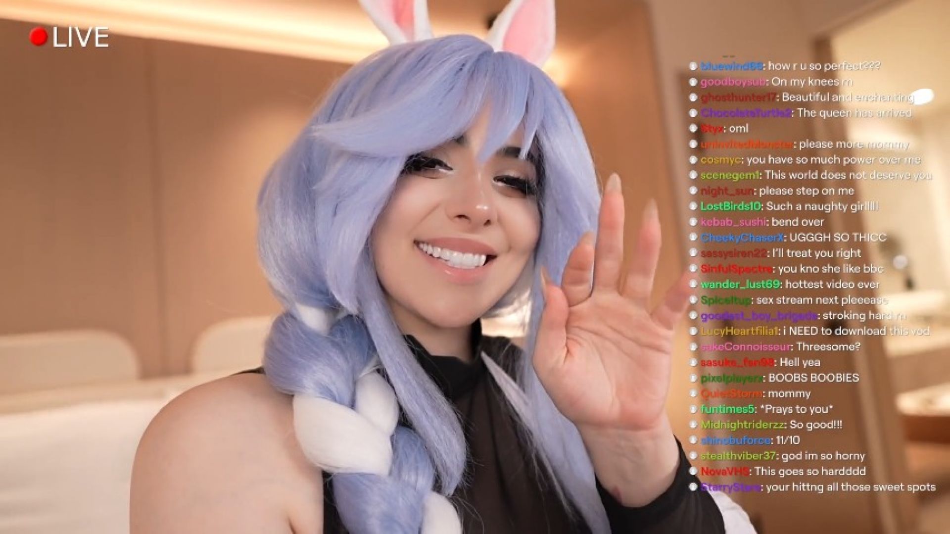 PEKOMAMA'S SLUTTY LIVE STREAM