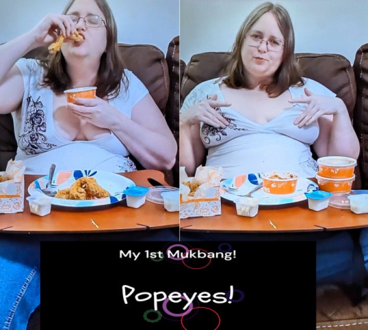 My 1st Mukbang! Popeyes