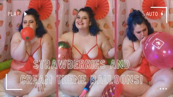 BBW blows up strawberry balloons