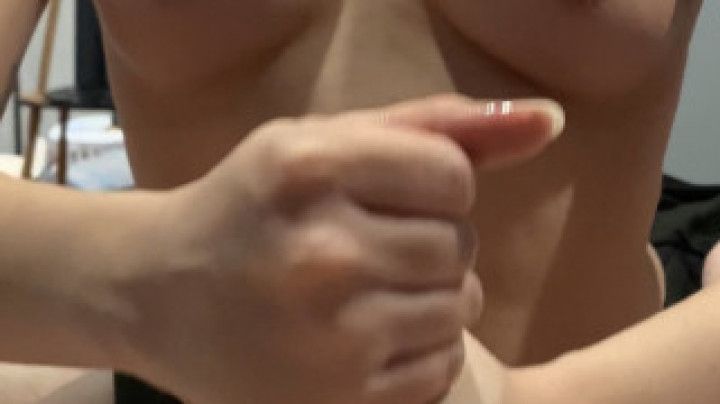 Perfect boob teen handjob huge load