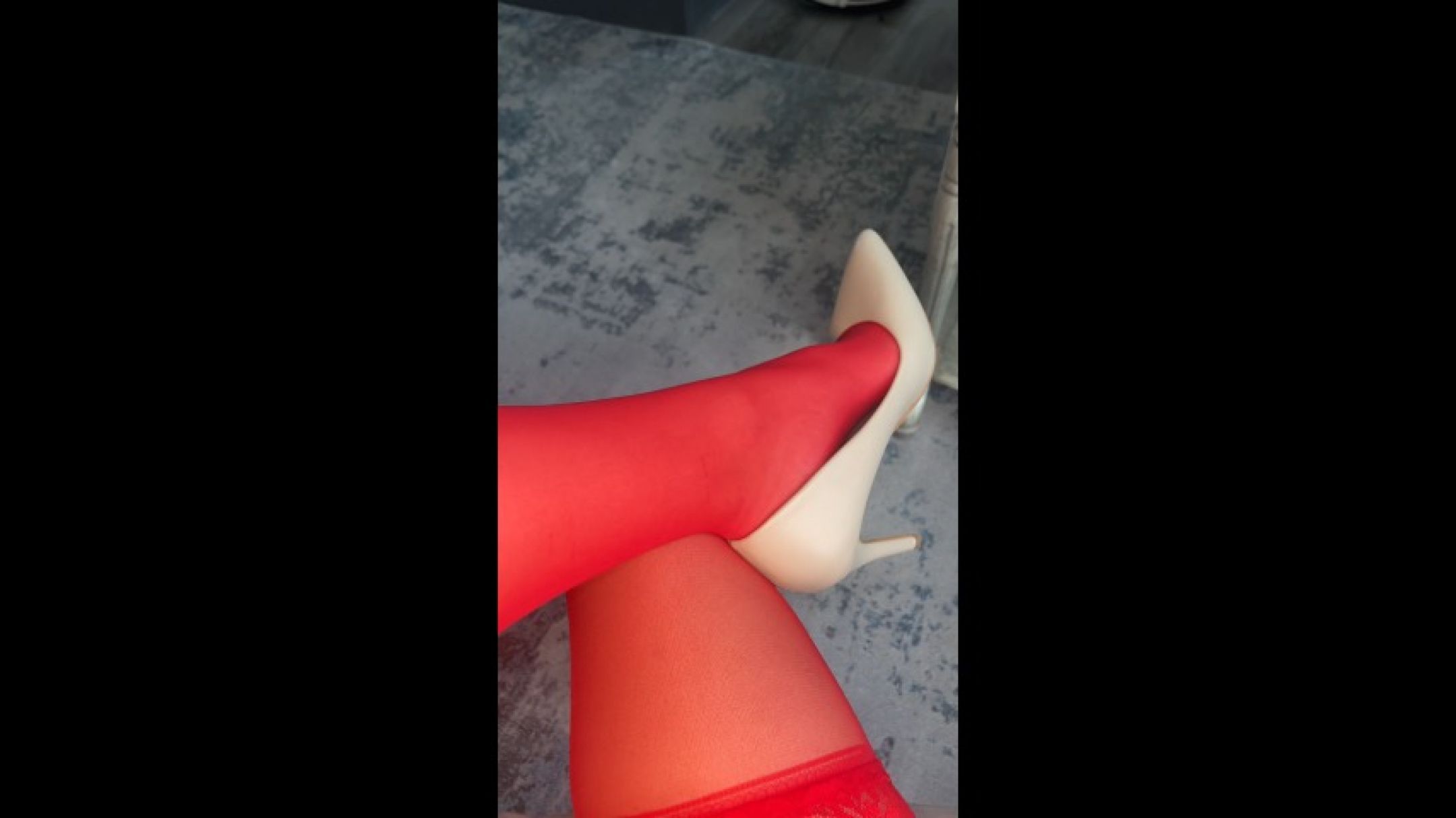 Red Thigh Highs - Heels