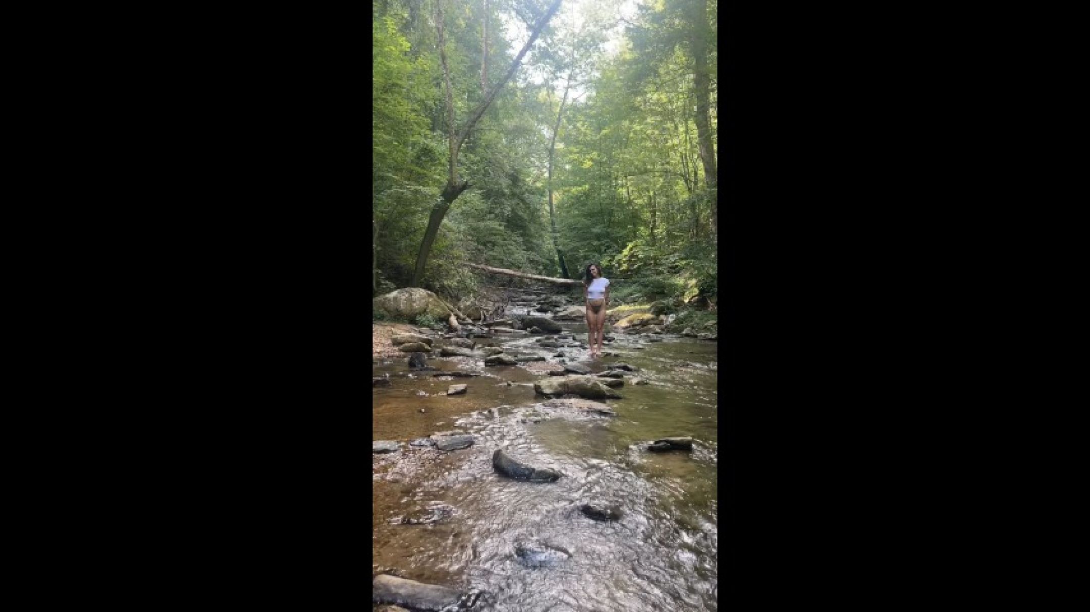 Creek Exploring - Crop Top Thong