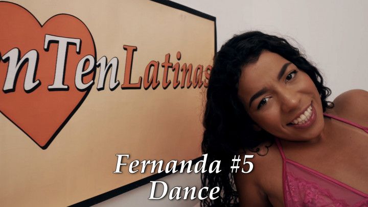 Fernanda #5 Dance - cute Brazilian in pink lingerie dances